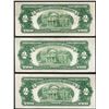 Image 2 : Lot of (3) 1953 $2 Legal Tender Notes