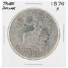 Image 1 : 1874-S $1 Trade Silver Dollar Coin