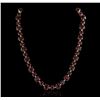 Image 1 : 14KT Yellow Gold 44.89ctw Ruby and Diamond Necklace