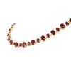 Image 3 : 14KT Yellow Gold 44.89ctw Ruby and Diamond Necklace