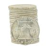 Image 2 : Roll of (20) 1953-D Brilliant Uncirculated Franklin Half Dollar Coins
