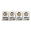 Image 2 : Set of 1922-1925 $1 Peace Silver Dollar Coins NGC MS64