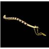 Image 2 : 14KT Yellow Gold 0.70ct. Ruby and Diamond Bangle Bracelet