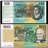 Image 1 : Australia, QEII, Ten - Fifty Dollars, Accumulation, 1967-85 (R.302, 509b), aVF