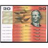 Image 1 : Australia, QEII, Twenty Dollars, Phillips/Fraser, 1989 (R.411), aUnc
