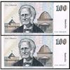 Image 1 : Australia, QEII, One Hundred Dollar, Johnston/Stone, 1984 (R.608), aUnc