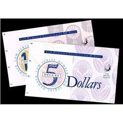 Australia, NPA, Five - Ten Dollars, Deluxe Low Numbered Folders, 1994