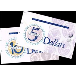 Australia, NPA, Five - Ten Dollars, Deluxe Low Numbered Folders, 1994