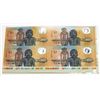 Image 1 : Australia, NPA, Ten Dollars, Johnston/Fraser, 1988, Bicentennial, Block of Four