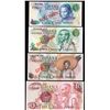 Image 1 : Ghana, One Cedi - Ten Cedis, 1976-77, Specimen Collection  (P.13s, 14s, 15s, 16s)