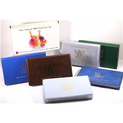 New Zealand, Proof Sets, 1979-89