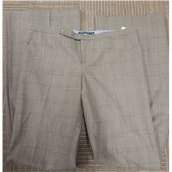 Castle Pair of Beige Plaid Dress Pants