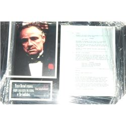 Marlon Brando Framed Limited Edition Godfather Script Page