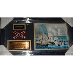 Confederate Flag Framed Limited Edition Swatch