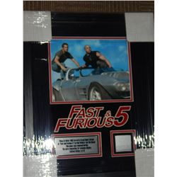 Fast and Furious 5 Framed Limited Edition Piece of Corvette