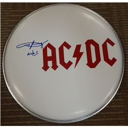 Angus Young Signed AC/DC Drum Head