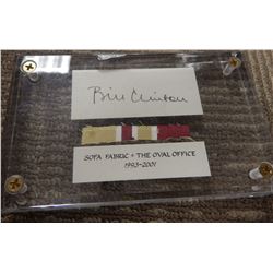 President Bill Clinton Oval Office Couch Swatch