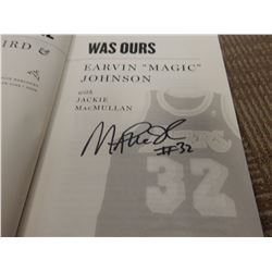 Magic Johnson Signed When the Game was Ours Book