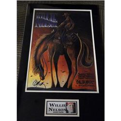 Willie Nelson Signed 11x17 Concert Poster