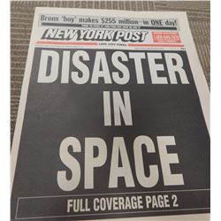 Screen Used Prop Newspaper Armageddon