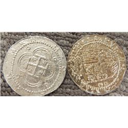 Pirates of the Caribbean Set of Two Screen Used Prop Doubloons