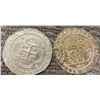 Image 1 : Pirates of the Caribbean Set of Two Screen Used Prop Doubloons