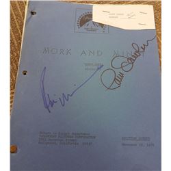 Original Mork and Mindy Script Signed