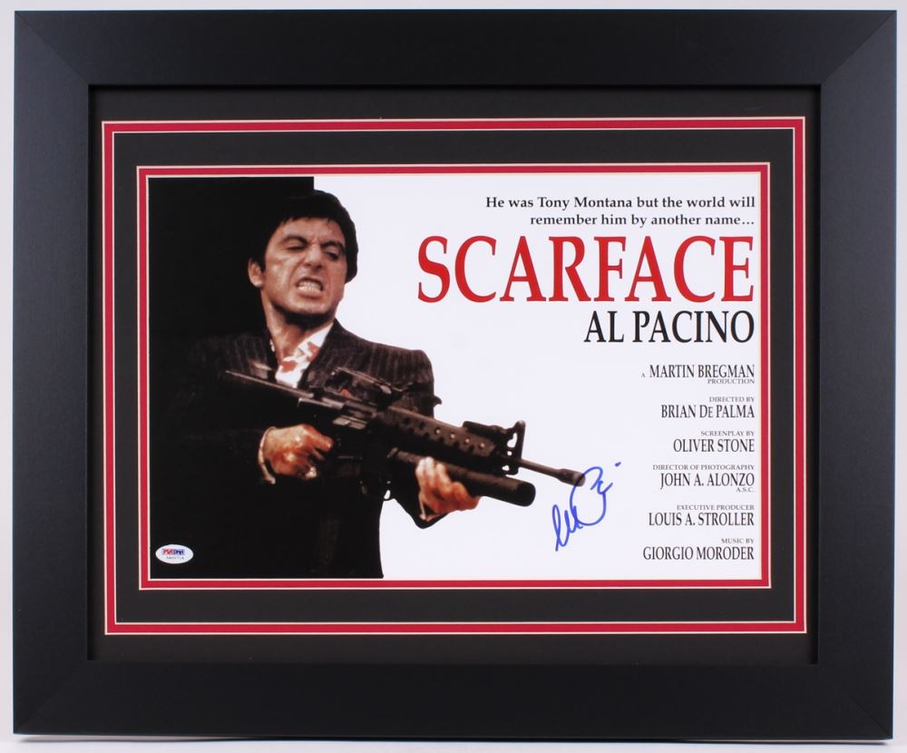 SCARFACE AL PACINO SIGNED TONY MONTANA PRINT