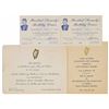 Image 1 : John F. Kennedy Group of (4) Pieces of Ephemera