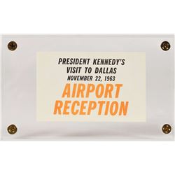 John F. Kennedy Airport Reception Badge
