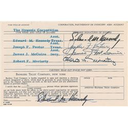 Ted Kennedy Document Signed