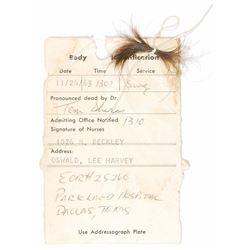 Lee Harvey Oswald Toe Tag