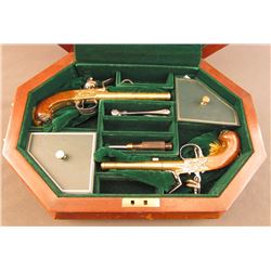 Cased Pair of US Historical Society Thomas Jefferson Flintlocks