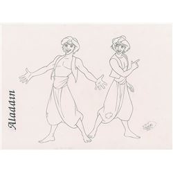 Aladdin Character Model Drawing from Aladdin