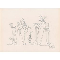 Jafar Character Model Drawing from Aladdin