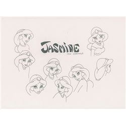 Jasmine Character Model Drawing from Aladdin