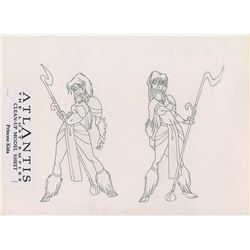 Princess Kida Character Model Drawing from Atlantis: The Lost Empire