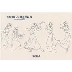 Belle Character Model Drawing from Beauty and the Beast