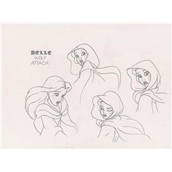 Belle Character Model Drawing from Beauty and the Beast