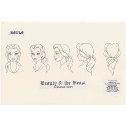 Belle Character Model Drawing from Beauty and the Beast