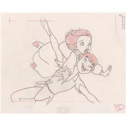 Peter Pan and Jane Production Drawing from Return to Never Land