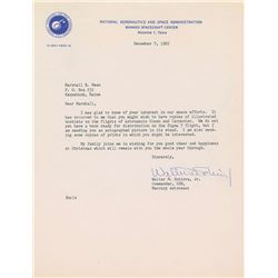 Wally Schirra 1962 Typed Letter Signed