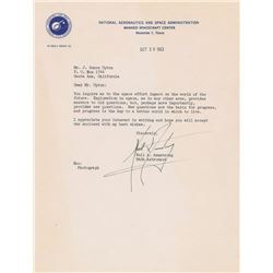 Neil Armstrong 1963 Typed Letter Signed