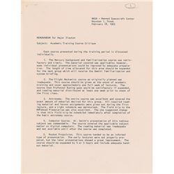 Tom Stafford 1963 Signed Academic Training Memorandum
