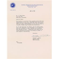 Bill Anders 1964 Typed Letter Signed