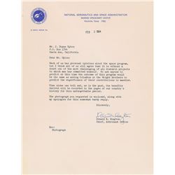 Deke Slayton 1964 Typed Letter Signed