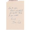 Image 1 : Donn Eisele Handwritten Statement Signed With Note