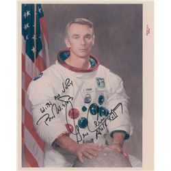 Gene Cernan Pair of Signed Photographs