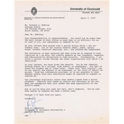 Neil Armstrong 1979 Typed Letter Signed