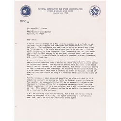 Stuart Roosa 1976 Typed Letter Signed